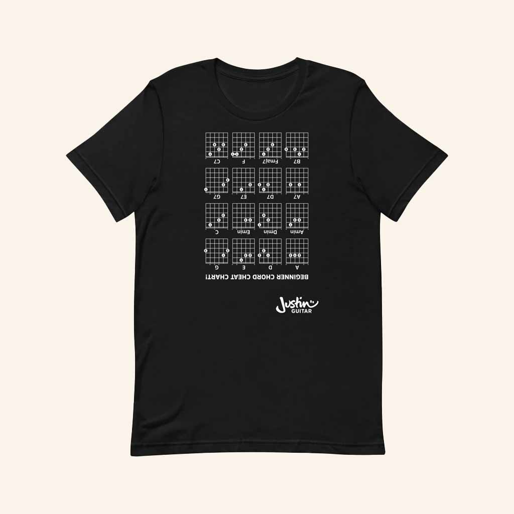 Justinguitar Merch  Guitar Cheat Chords For Beginners Shirt Top Gifts For Guitar Players Justinguitar Merch  Guitar Cheat Chords For Beginners Shirt Top Gifts For Guitar Players