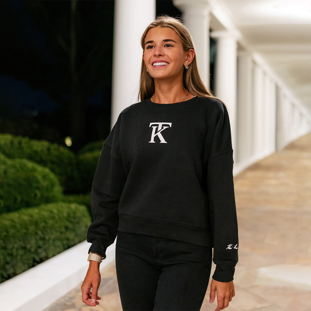 Kai Trump Merch KT Signature Women's Sweatshirt MAGA Sweatshirt Patriotic Gifts For Mom Kai Trump Merch KT Signature Women's Sweatshirt MAGA Sweatshirt Patriotic Gifts For Mom