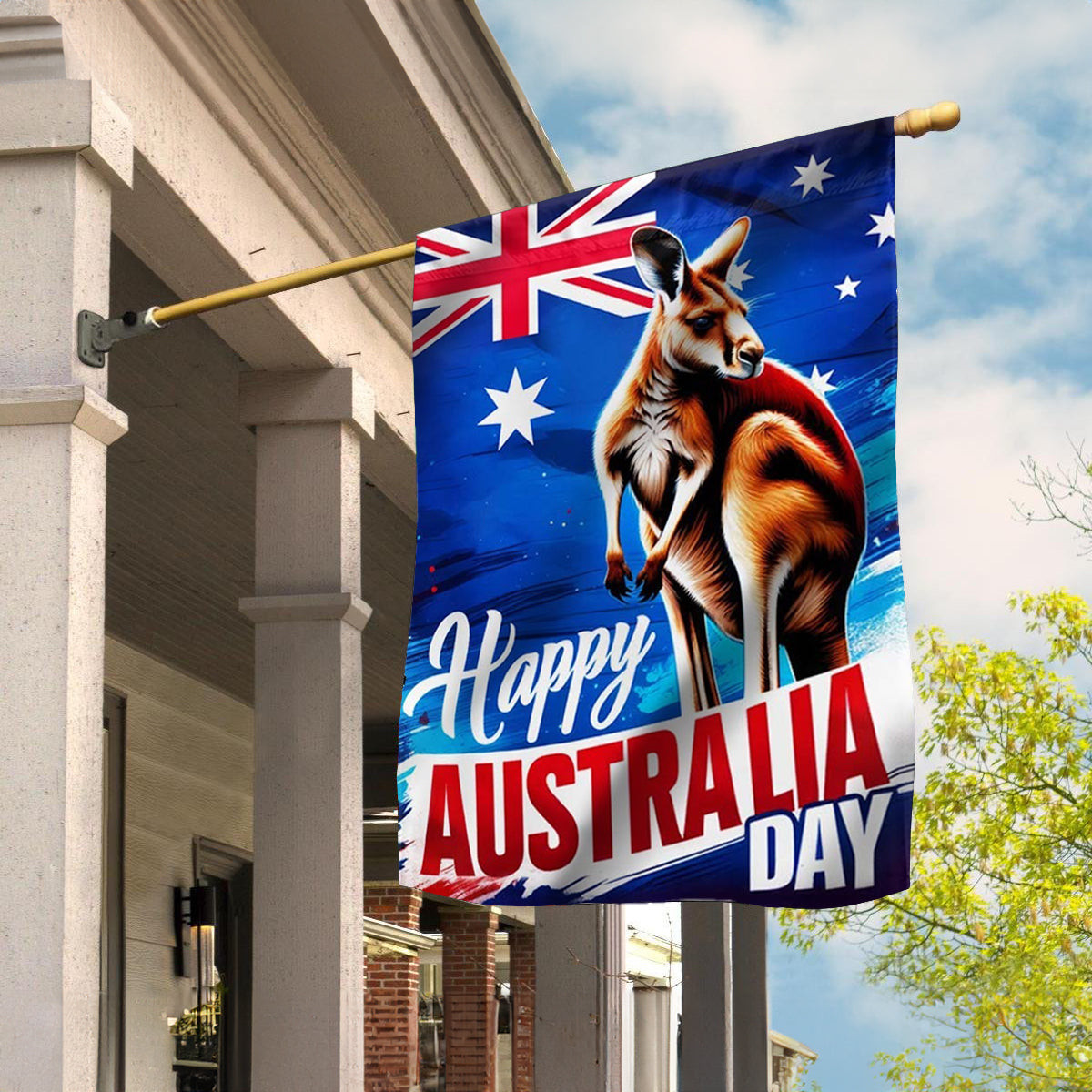 Kangaroo Happy Australia Day Flag Aussie Australia Day Decorations Indoor Outdoor Kangaroo Happy Australia Day Flag Aussie Australia Day Decorations Indoor Outdoor
