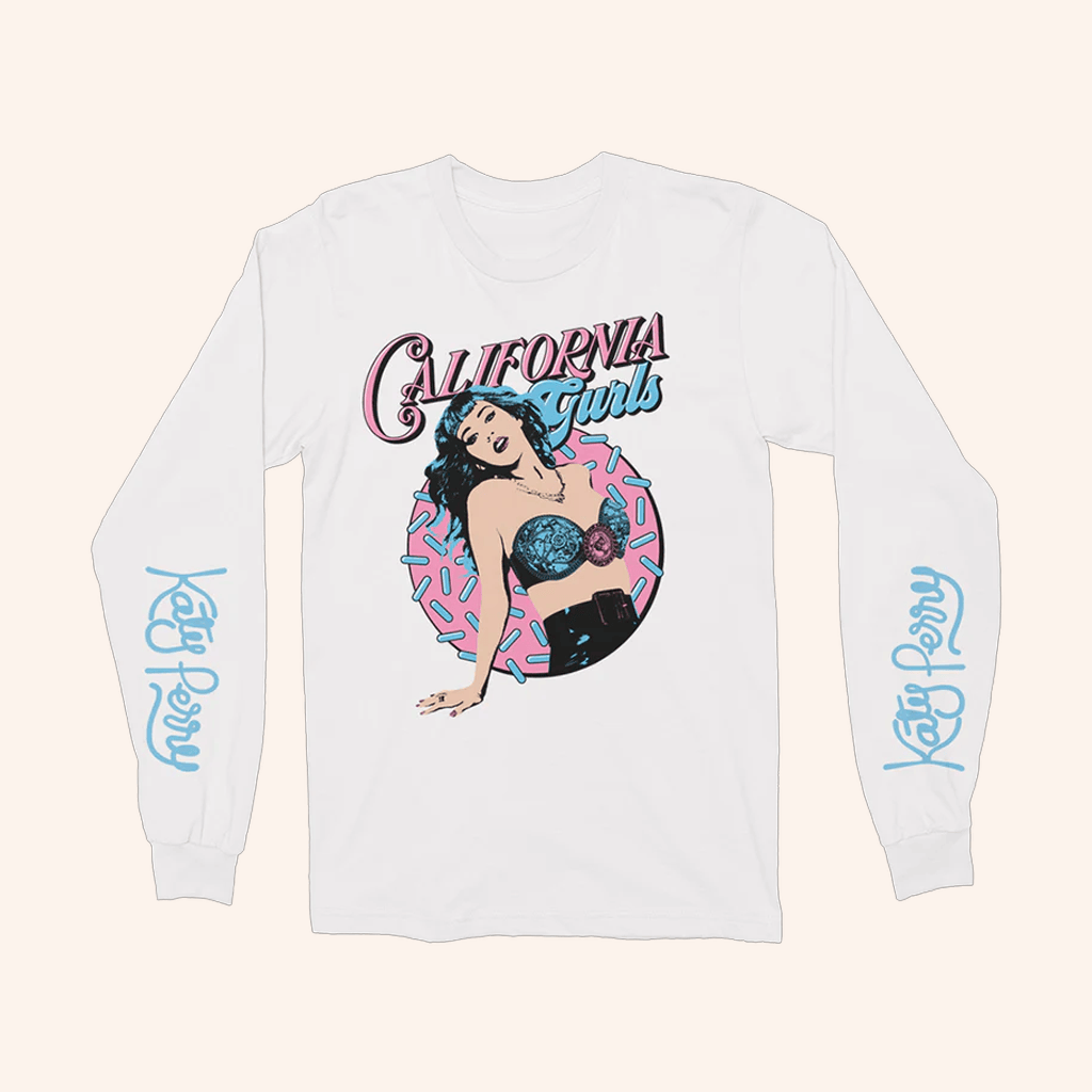 Katy Perry Merch California Gurls Long Sleeve T-Shirt Cool Gifts For Music Lovers Katy Perry Merch California Gurls Long Sleeve T-Shirt Cool Gifts For Music Lovers