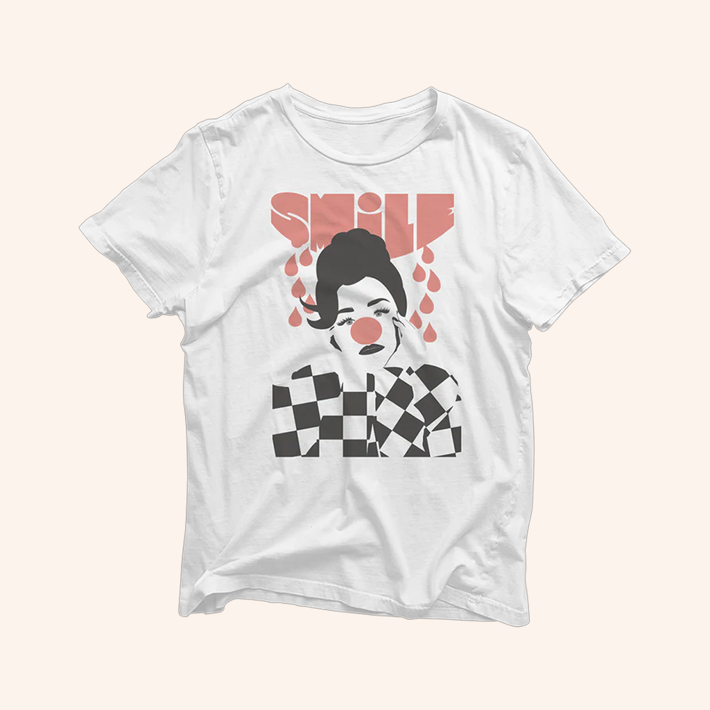 Katy Perry Merch Teary Eyes Clown Smile T-Shirt Gifts For Music Enthusiasts Katy Perry Merch Teary Eyes Clown Smile T-Shirt Gifts For Music Enthusiasts