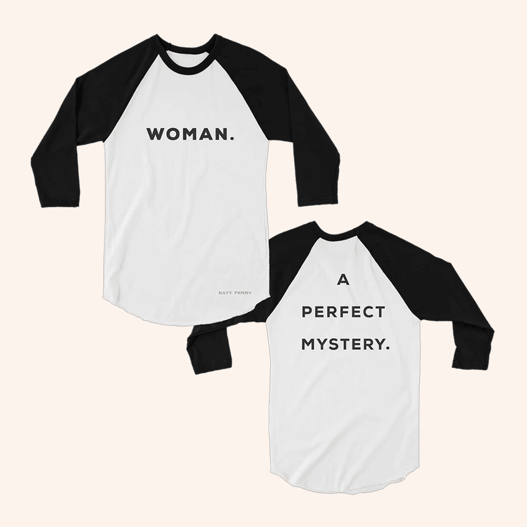 Katy Perry Merch Woman A Perfect Mystery Raglan Shirt Cool Gifts For Music Lovers Katy Perry Merch Woman A Perfect Mystery Raglan Shirt Cool Gifts For Music Lovers