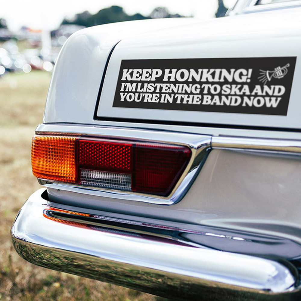 Keep Honking I'm Listening To Ska And You're In The Band Now Car Magnets Gifts For Fan Keep Honking I'm Listening To Ska And You're In The Band Now Car Magnets Gifts For Fan