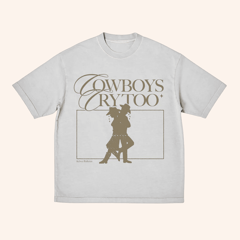 Kelsea Ballerini Merch Cowboys Cry Too Graphic T-Shirt Music Related Gifts For Guys