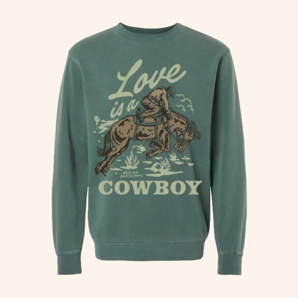 Kelsea Ballerini Merch Love Is A Cowboy Sweatshirt Best Gifts For Boyfriend Kelsea Ballerini Merch Love Is A Cowboy Sweatshirt Best Gifts For Boyfriend