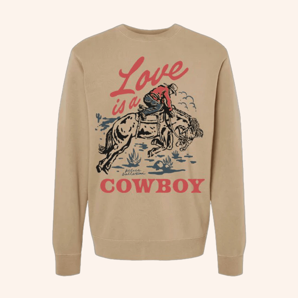 Kelsea Ballerini Merch Love Is A Cowboy Sweatshirt Christmas Presents For Him