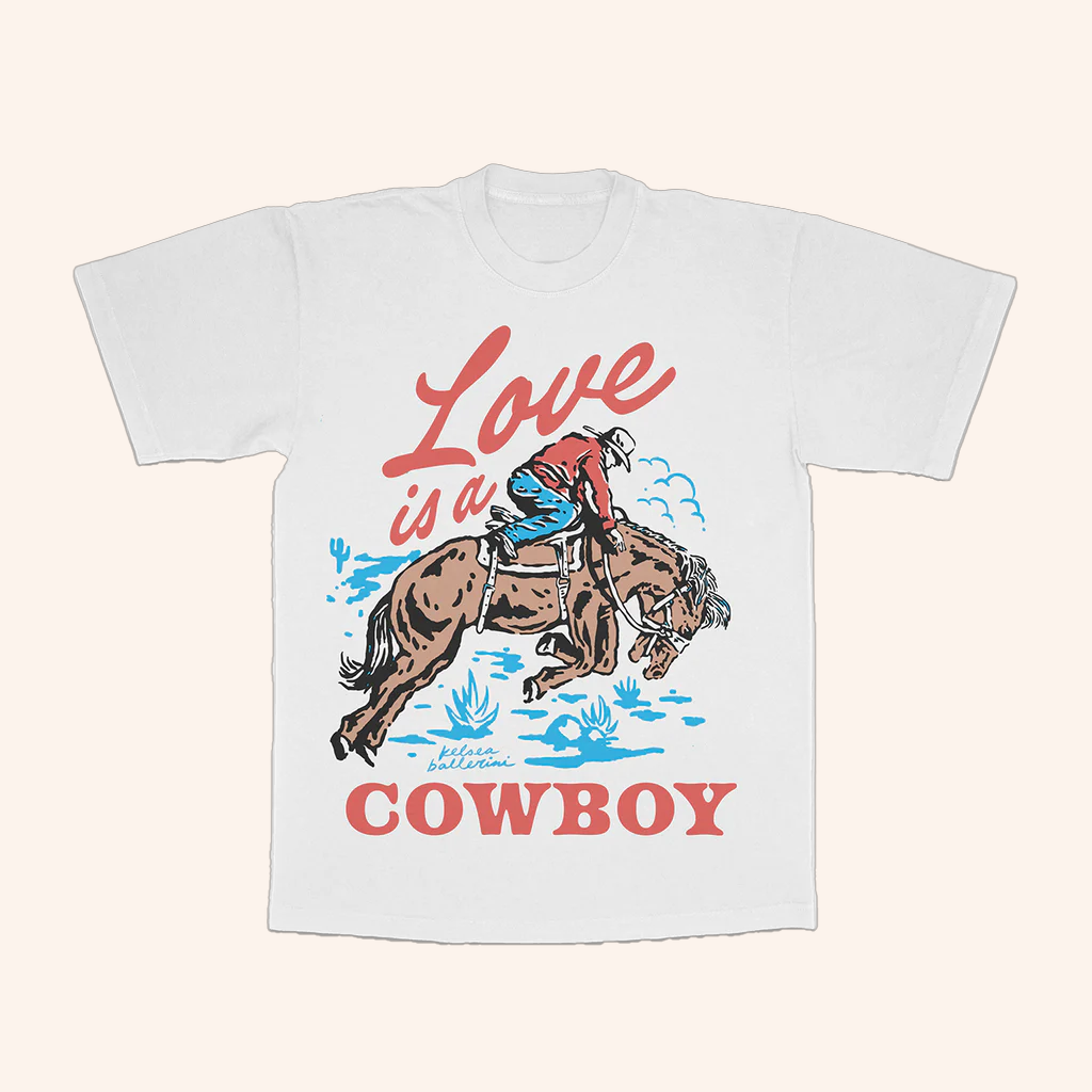 Kelsea Ballerini Merch Love Is A Cowboy T-Shirt Christmas Gifts For Young Men