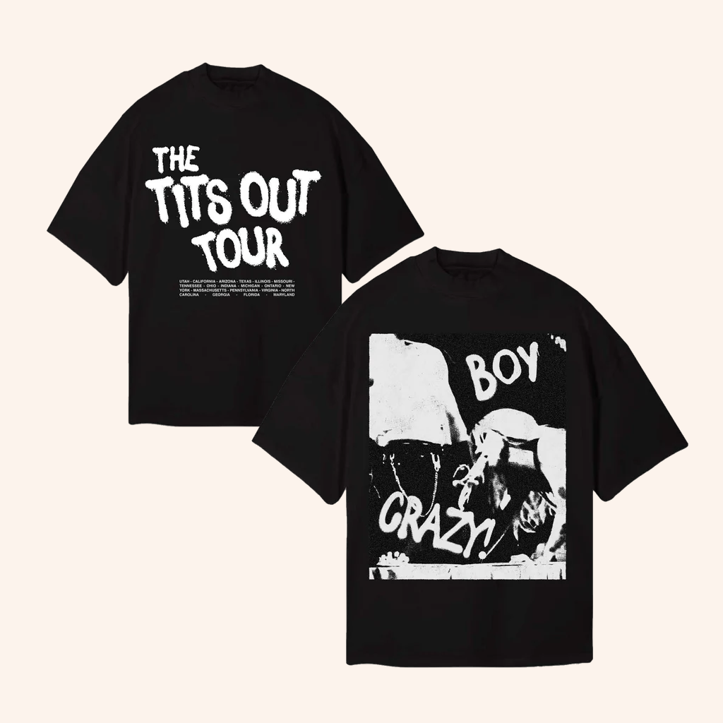 Kesha Merch Boy Crazy The Tits Out Tour T-Shirt Music Related Gifts For Guys Kesha Merch Boy Crazy The Tits Out Tour T-Shirt Music Related Gifts For Guys