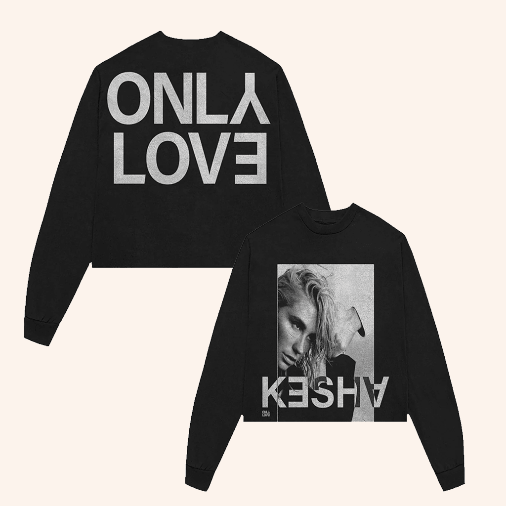 Kesha Merch Kesha Only Love Cropped Sweatshirt Gift Ideas For Music Lovers Kesha Merch Kesha Only Love Cropped Sweatshirt Gift Ideas For Music Lovers