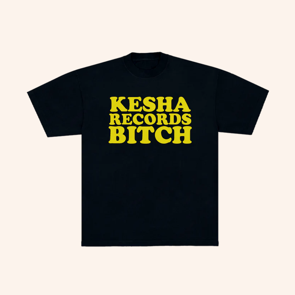 Kesha Merch Kesha Records Btch Black T-Shirt Christmas Present Ideas For Men Kesha Merch Kesha Records Btch Black T-Shirt Christmas Present Ideas For Men