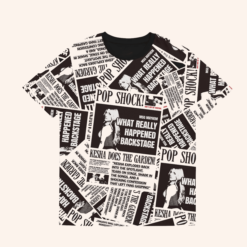 Kesha Merch Pop Shock T-Shirt What Really Happened Backstage Shirt Gifts For Fans Kesha Merch Pop Shock T-Shirt What Really Happened Backstage Shirt Gifts For Fans