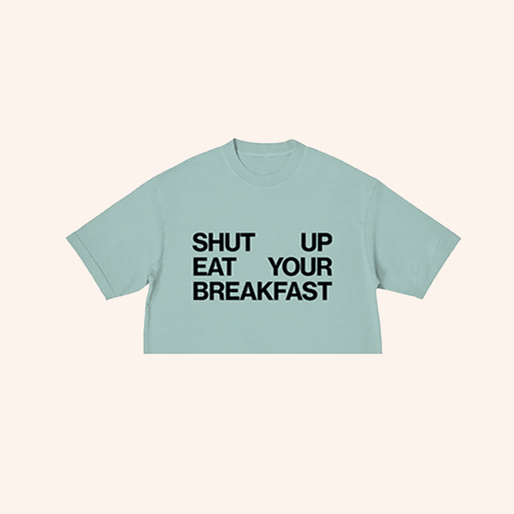 Kesha Merch Shut Up Eat Your Breakfast Crop Top Unique Gifts For Wife Kesha Merch Shut Up Eat Your Breakfast Crop Top Unique Gifts For Wife