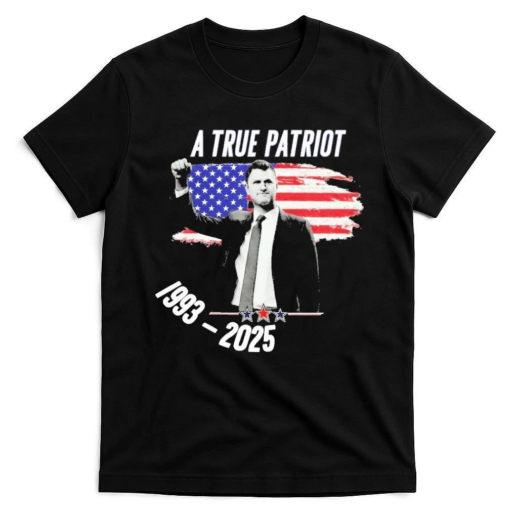Kirk Shirt A True Patriot Charlie Kirk 1933 2025 Memorial Shirt Patriotic Gifts For Husband Kirk Shirt A True Patriot Charlie Kirk 1933 2025 Memorial Shirt Patriotic Gifts For Husband