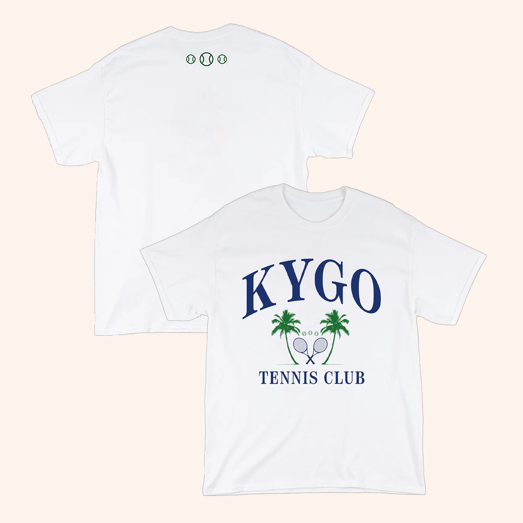 Kygo Merch Tennis Club White T-Shirt Unique Christmas Gifts For Him Kygo Merch Tennis Club White T-Shirt Unique Christmas Gifts For Him