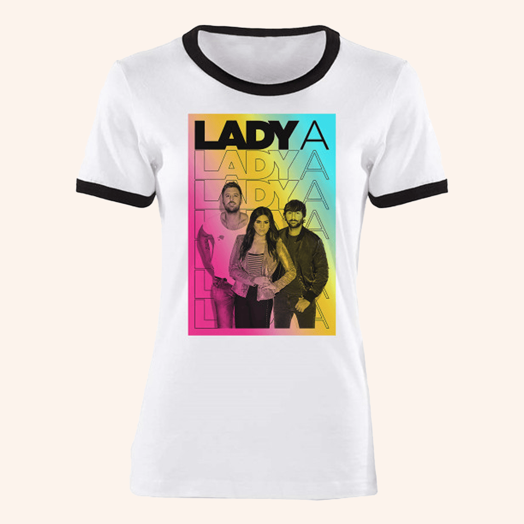 Lady A Merch Lady A Girls Photo White T-Shirt Gift Ideas For Music Lovers Lady A Merch Lady A Girls Photo White T-Shirt Gift Ideas For Music Lovers