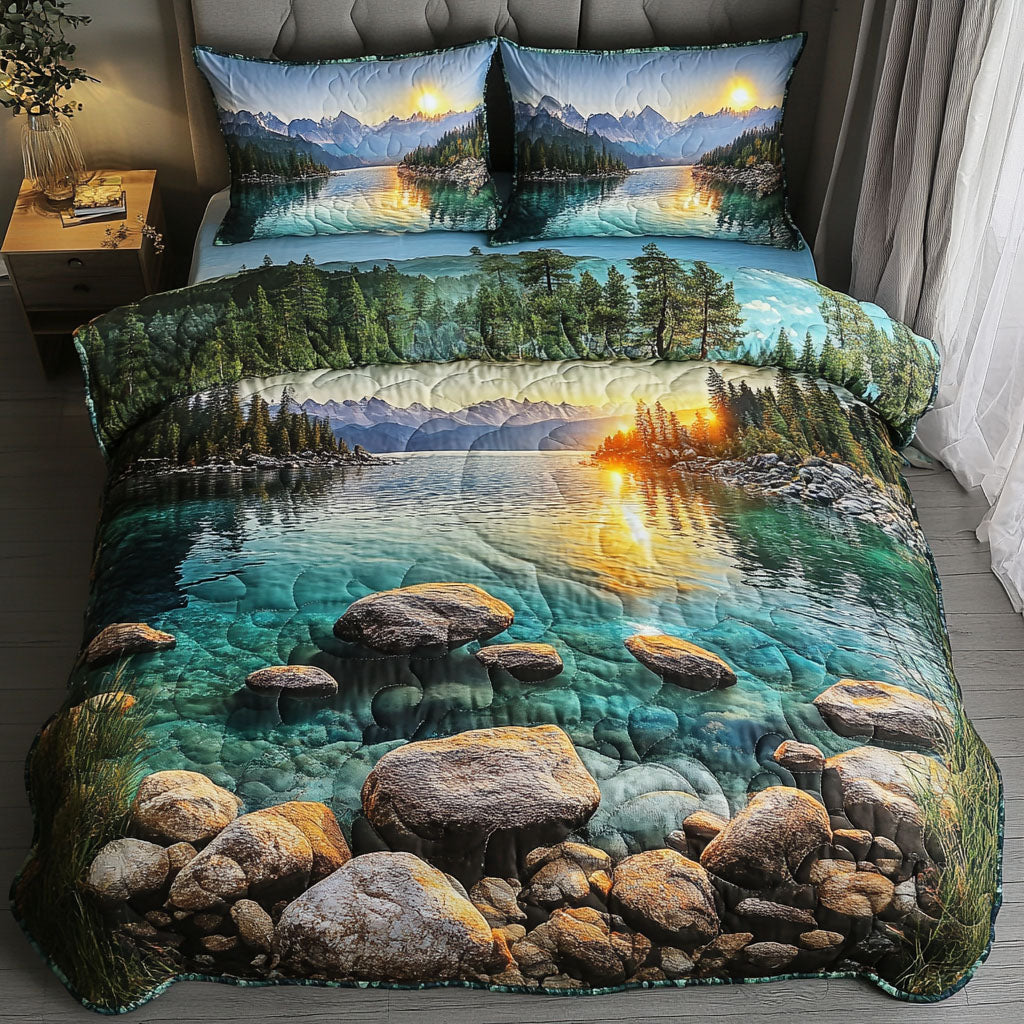 Lake Tahoe Bliss Quilted Bedding Set Duvet Cover Bed Sheet Set Best Presents For Teens Lake Tahoe Bliss Quilted Bedding Set Duvet Cover Bed Sheet Set Best Presents For Teens