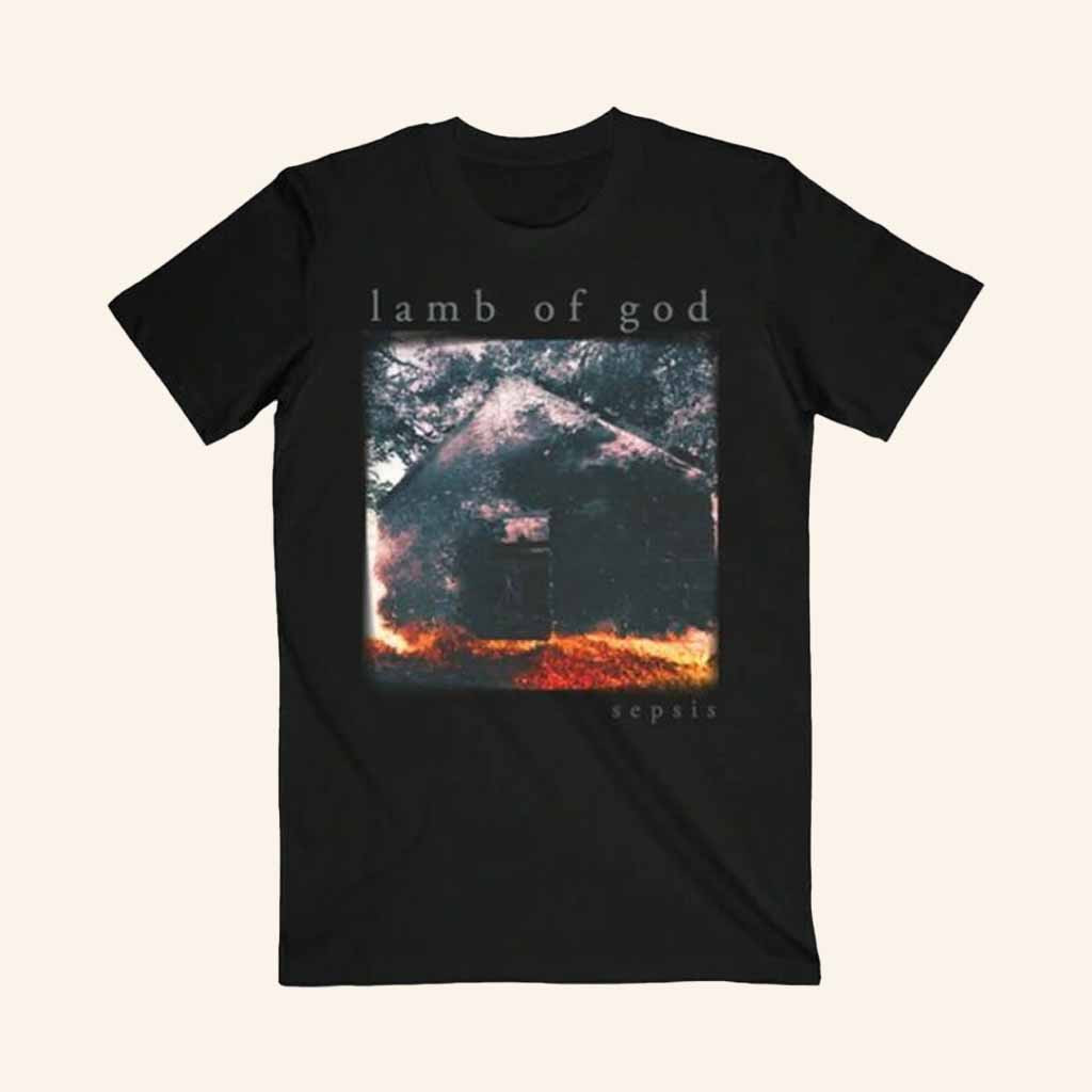 Lamb Of God Merch Sepsis Cover Black T-Shirt Cool Gifts For Music Lovers Lamb Of God Merch Sepsis Cover Black T-Shirt Cool Gifts For Music Lovers