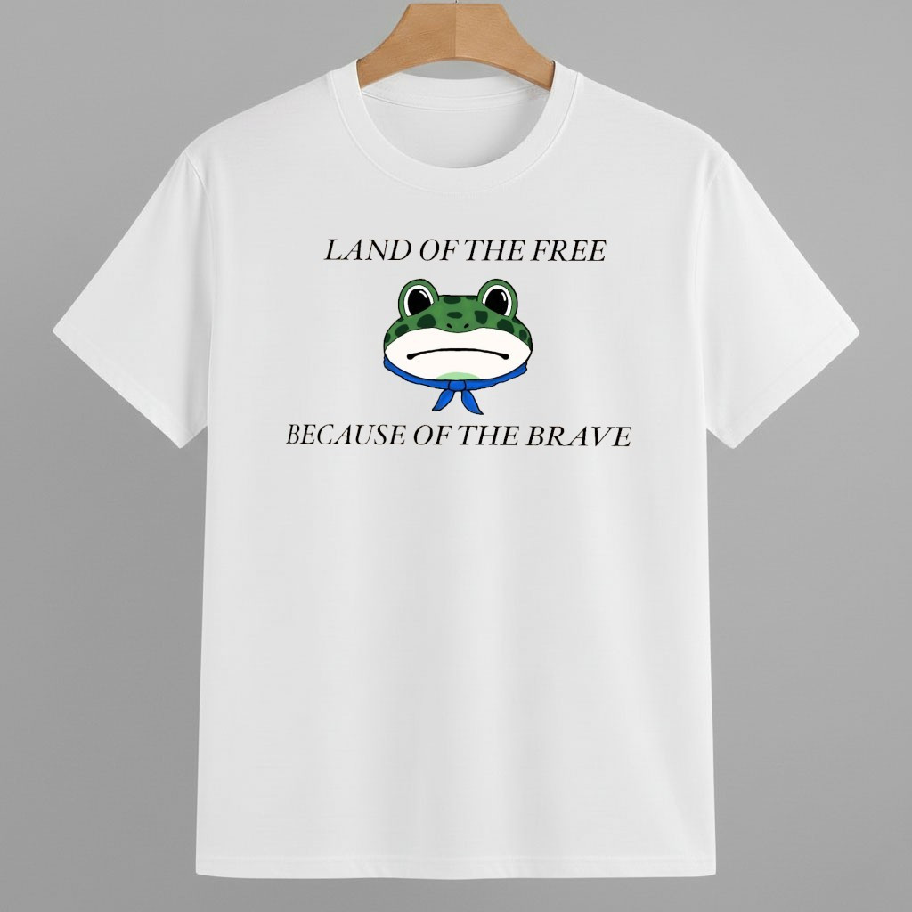 Land Of The Free Because Of The Brave Portland Frog Protest Shirt Anti Fascism Frog Merch Land Of The Free Because Of The Brave Portland Frog Protest Shirt Anti Fascism Frog Merch