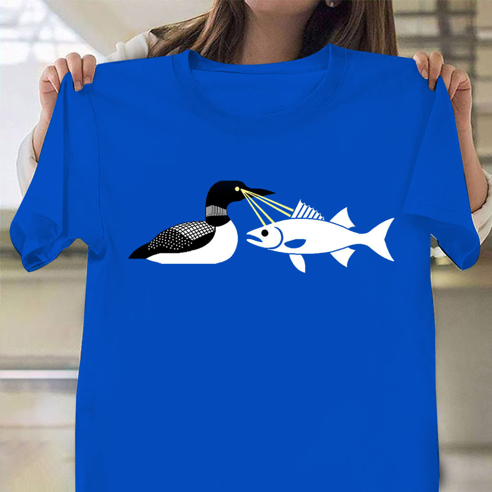 Laser Loon Flag Shirt Minnesota State Flag T-Shirt Loons With Laser Eyes Funny Clothing Laser Loon Flag Shirt Minnesota State Flag T-Shirt Loons With Laser Eyes Funny Clothing