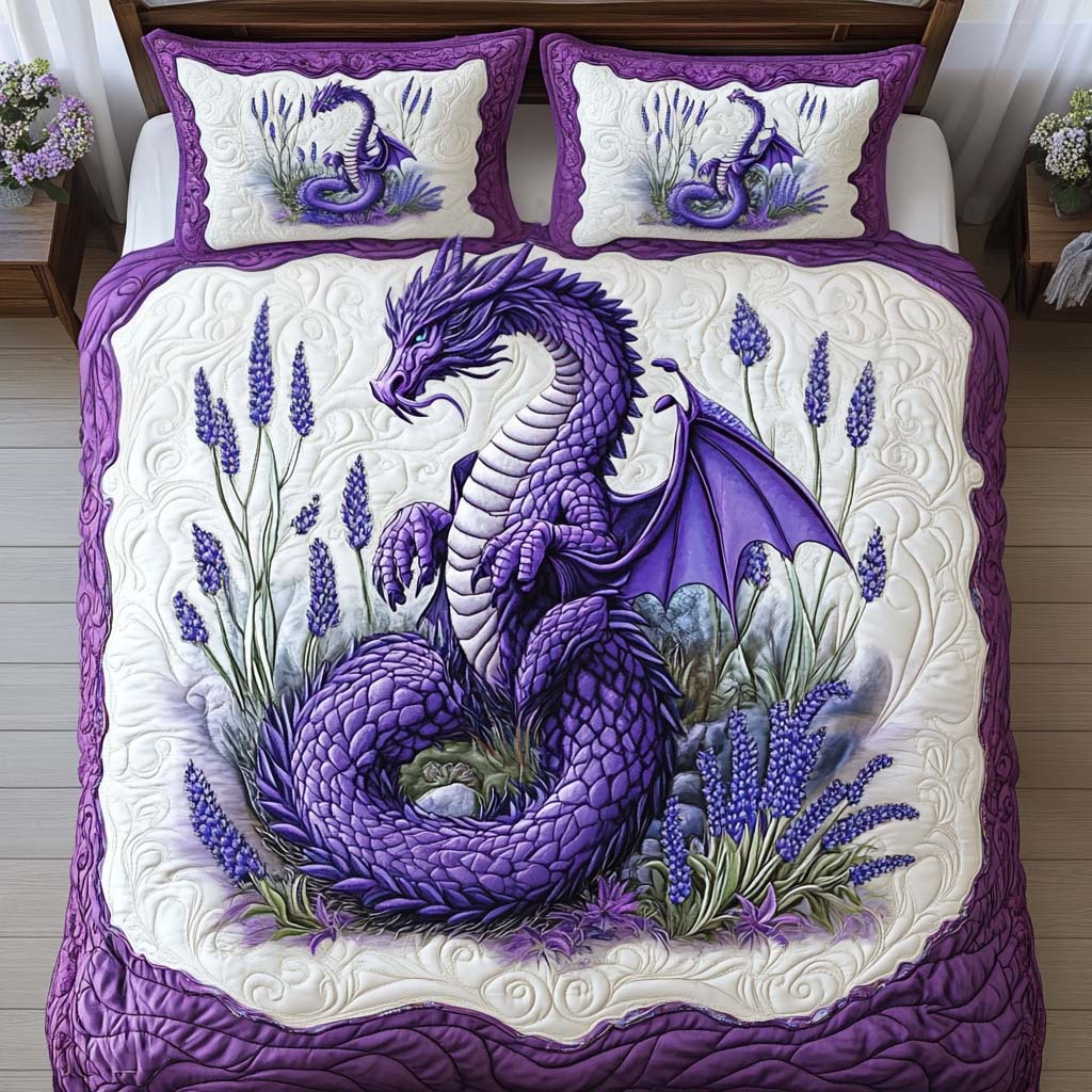 Lavender Flame Quilted Bedding Set Duvet Cover Bed Sheet Set Unusual Dragon Gifts Lavender Flame Quilted Bedding Set Duvet Cover Bed Sheet Set Unusual Dragon Gifts