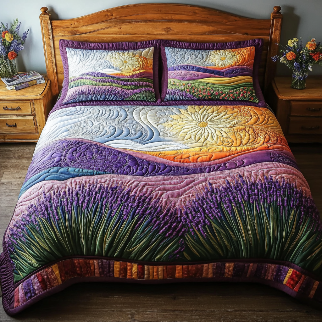 Lavender Whisper Quilted Bedding Set Duvet Cover Bedspreads Sunflower Items For Gifts Lavender Whisper Quilted Bedding Set Duvet Cover Bedspreads Sunflower Items For Gifts