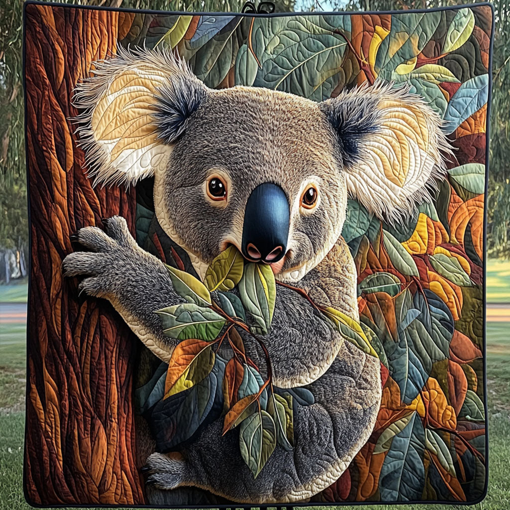 Leaf Whisper Quilted Blanket Cute Throw Blanket Koala Gifts For Him Leaf Whisper Quilted Blanket Cute Throw Blanket Koala Gifts For Him