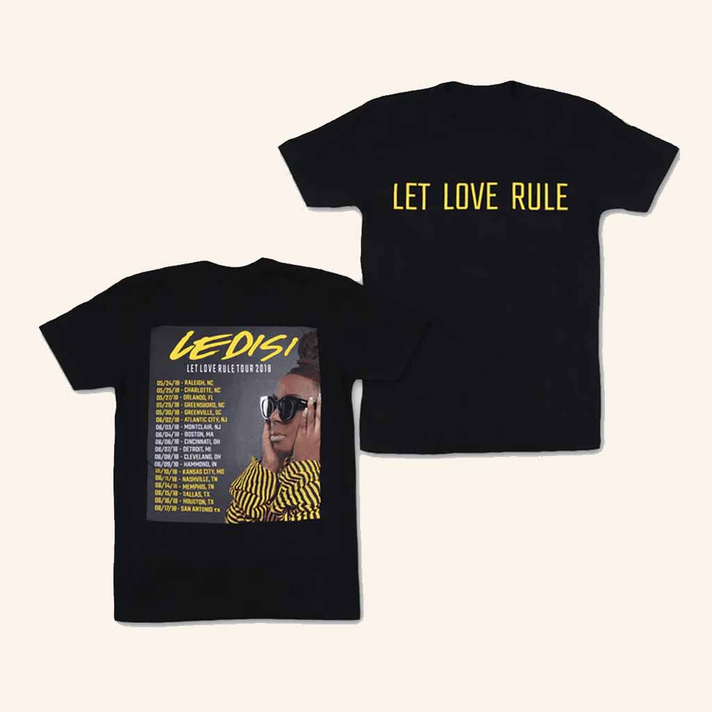 Ledisi Merch Let Love Rule Tour Black T-Shirt Unique Gifts For Music Lovers