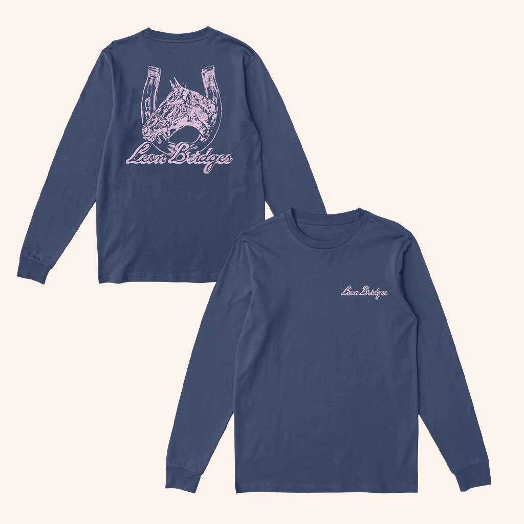 Leon Bridges Merch Horseshoe Long Sleeve Shirt Best Gifts For Music Lovers Leon Bridges Merch Horseshoe Long Sleeve Shirt Best Gifts For Music Lovers
