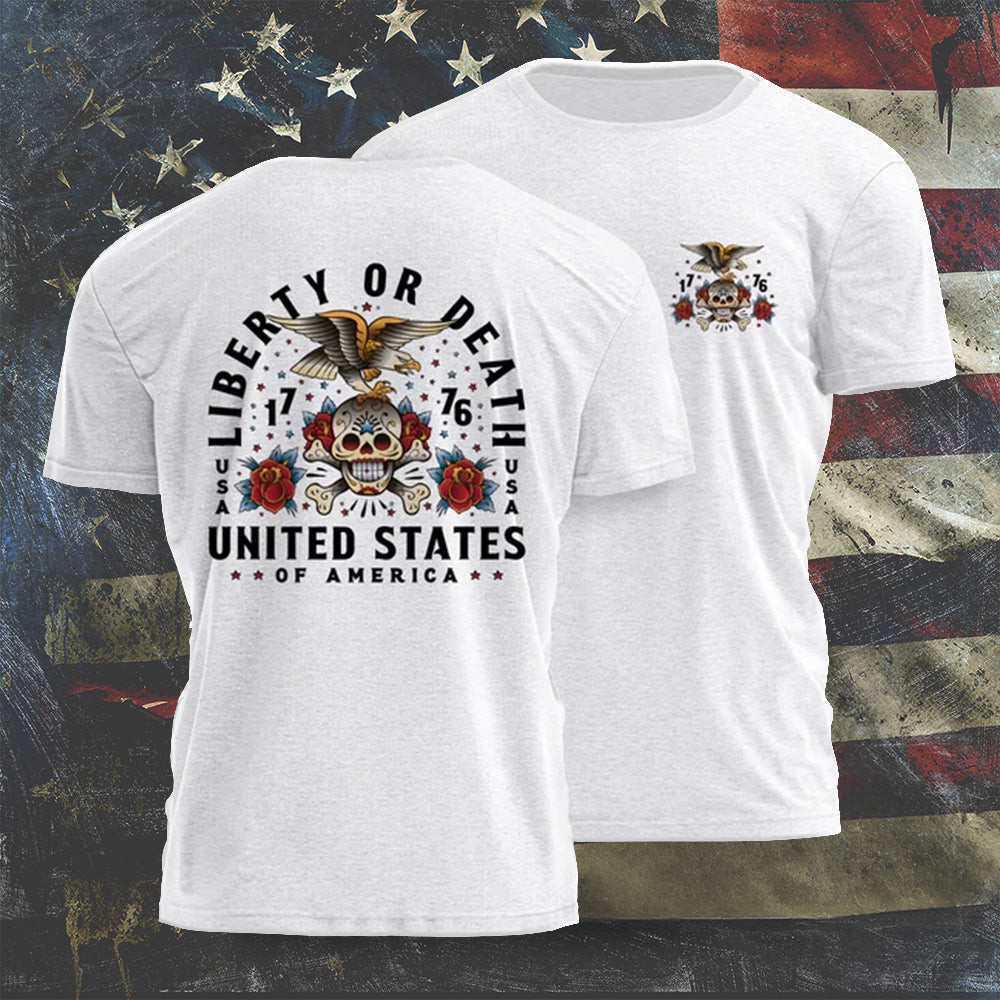 Liberty Or Death United States Of America Shirt Men's Patriotic T-Shirts Gifts For Brother Liberty Or Death United States Of America Shirt Men's Patriotic T-Shirts Gifts For Brother
