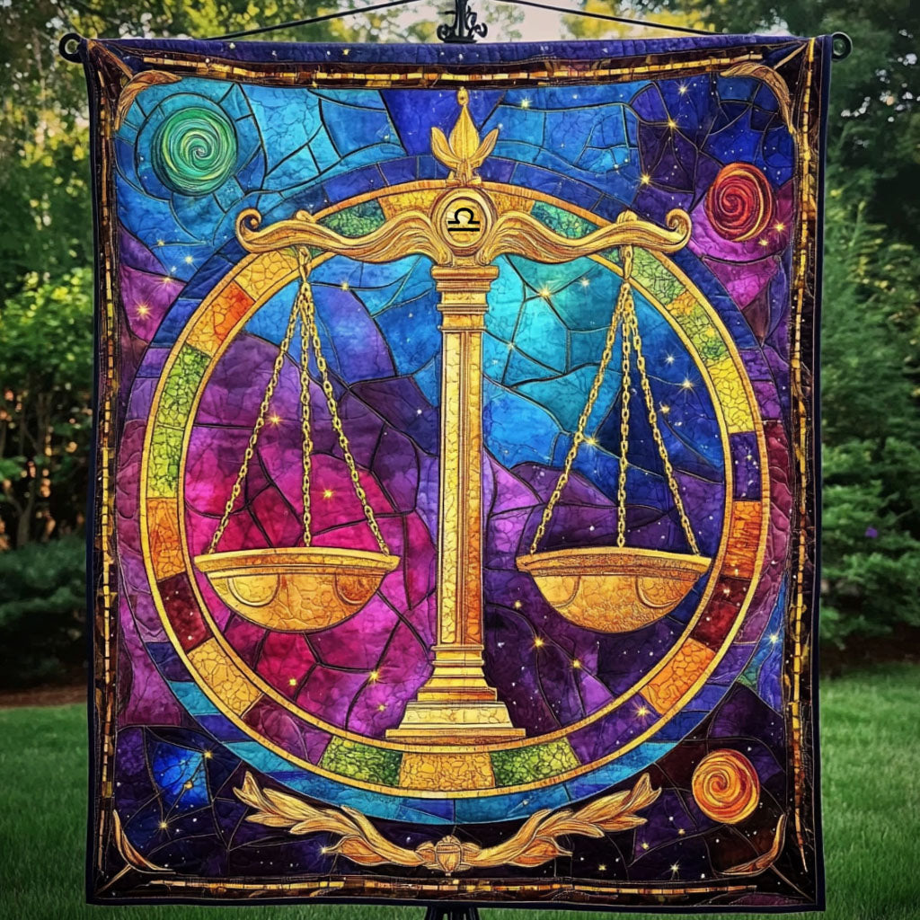 Libra Cosmic Circle Quilted Blanket Cute Throw Blanket New Dad Christmas Gifts Libra Cosmic Circle Quilted Blanket Cute Throw Blanket New Dad Christmas Gifts