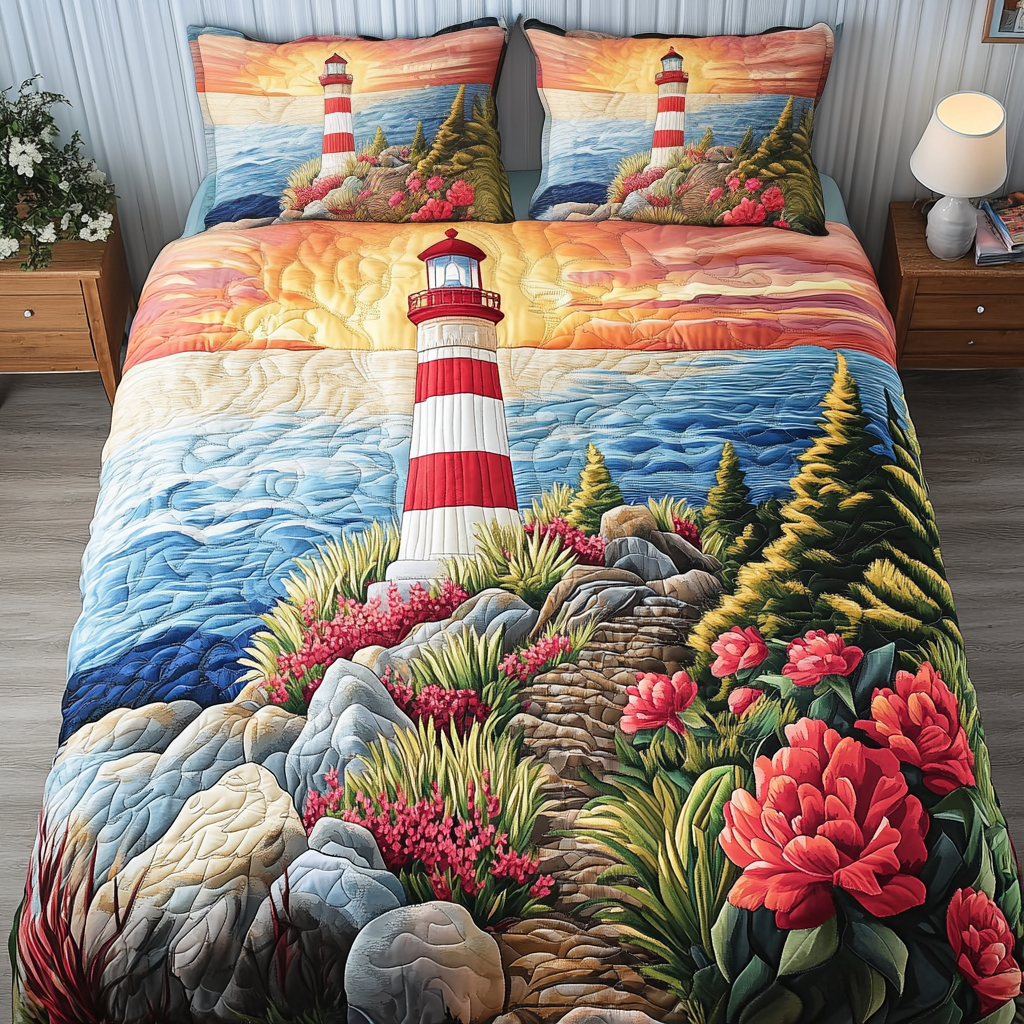 Lighthouse Dream Quilted Bedding Set Duvet Cover Bedspread Lighthouse Gifts For Women Lighthouse Dream Quilted Bedding Set Duvet Cover Bedspread Lighthouse Gifts For Women