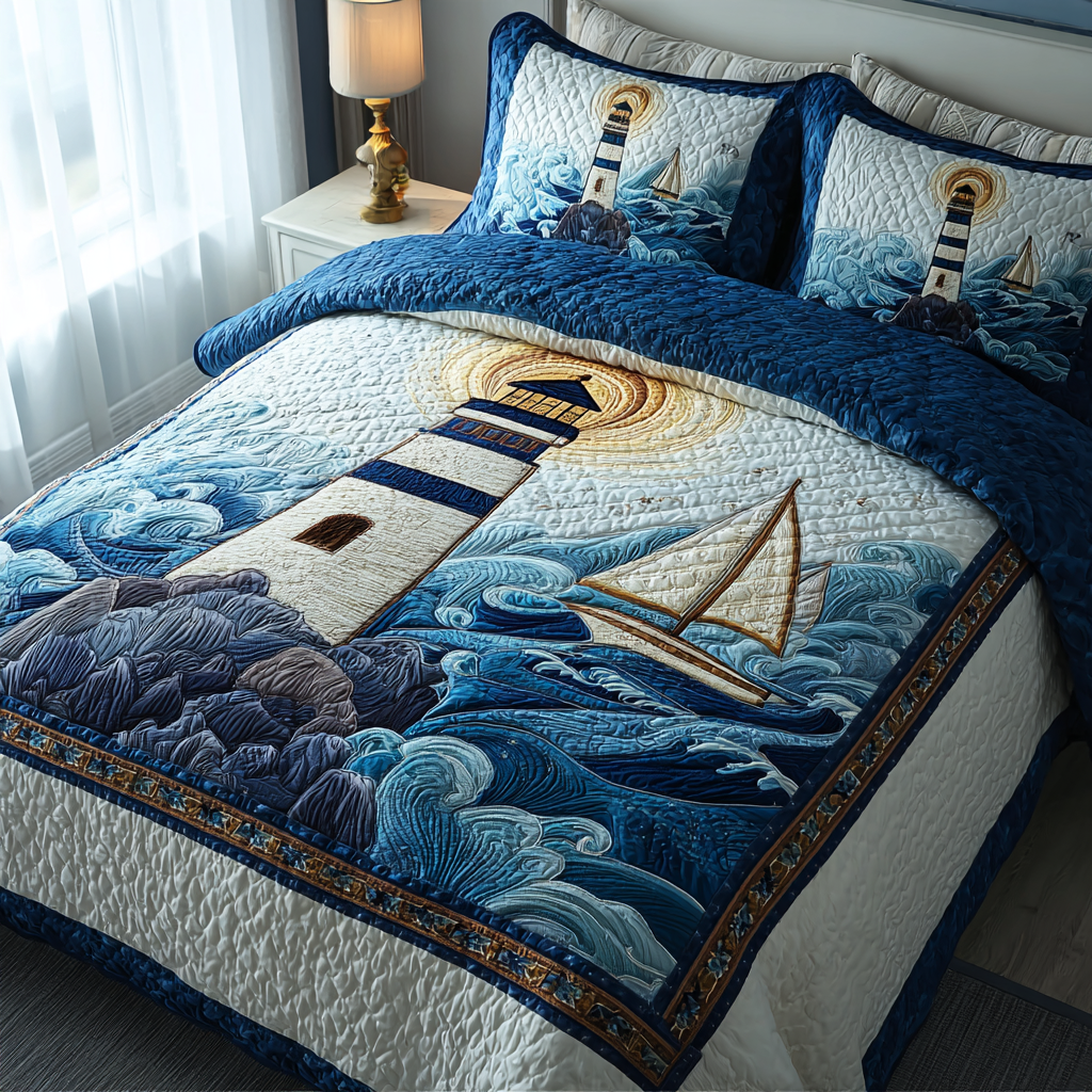 Lighthouse Shine Quilted Bedding Set Duvet Cover Bed Sheet Set Lighthouse Gifts For Women Lighthouse Shine Quilted Bedding Set Duvet Cover Bed Sheet Set Lighthouse Gifts For Women