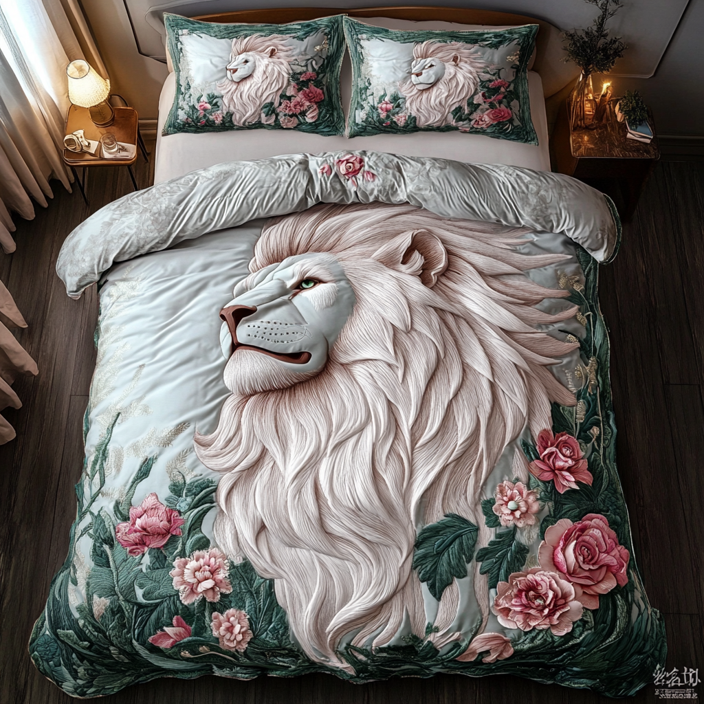 Lion King Quilted Bedding Set Duvet Cover Bed Sheet Set Best Gift For Lion Lovers Lion King Quilted Bedding Set Duvet Cover Bed Sheet Set Best Gift For Lion Lovers