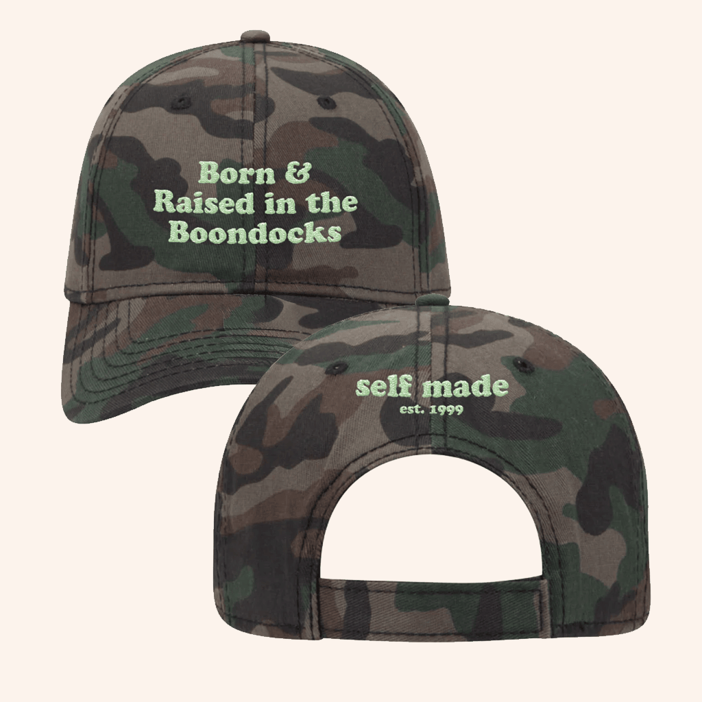 Little Big Town Merch Born And Raised In The Boondocks Camo Embroidered Hat Gift For Him Little Big Town Merch Born And Raised In The Boondocks Camo Embroidered Hat Gift For Him
