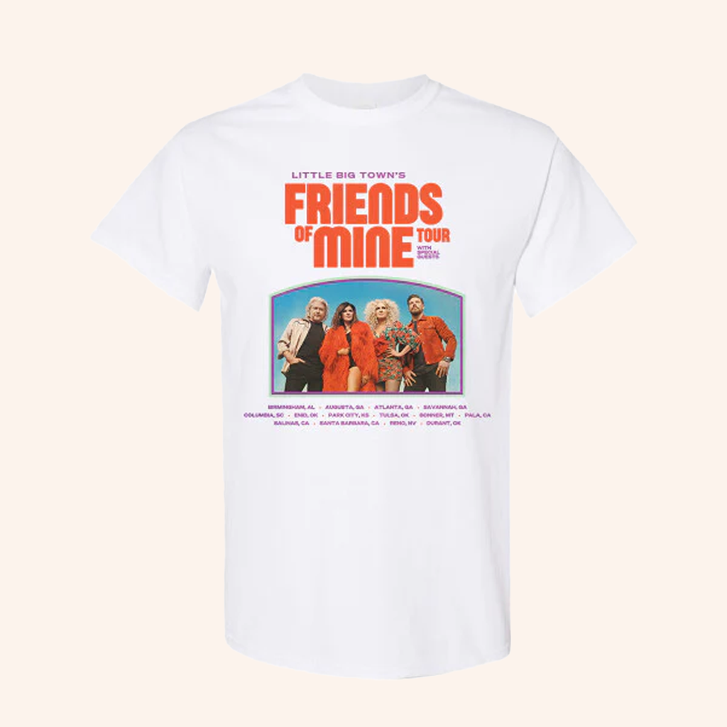 Little Big Town Merch Friends Of Mine Tour Photo T-Shirt Music Gift Ideas For Guys Little Big Town Merch Friends Of Mine Tour Photo T-Shirt Music Gift Ideas For Guys