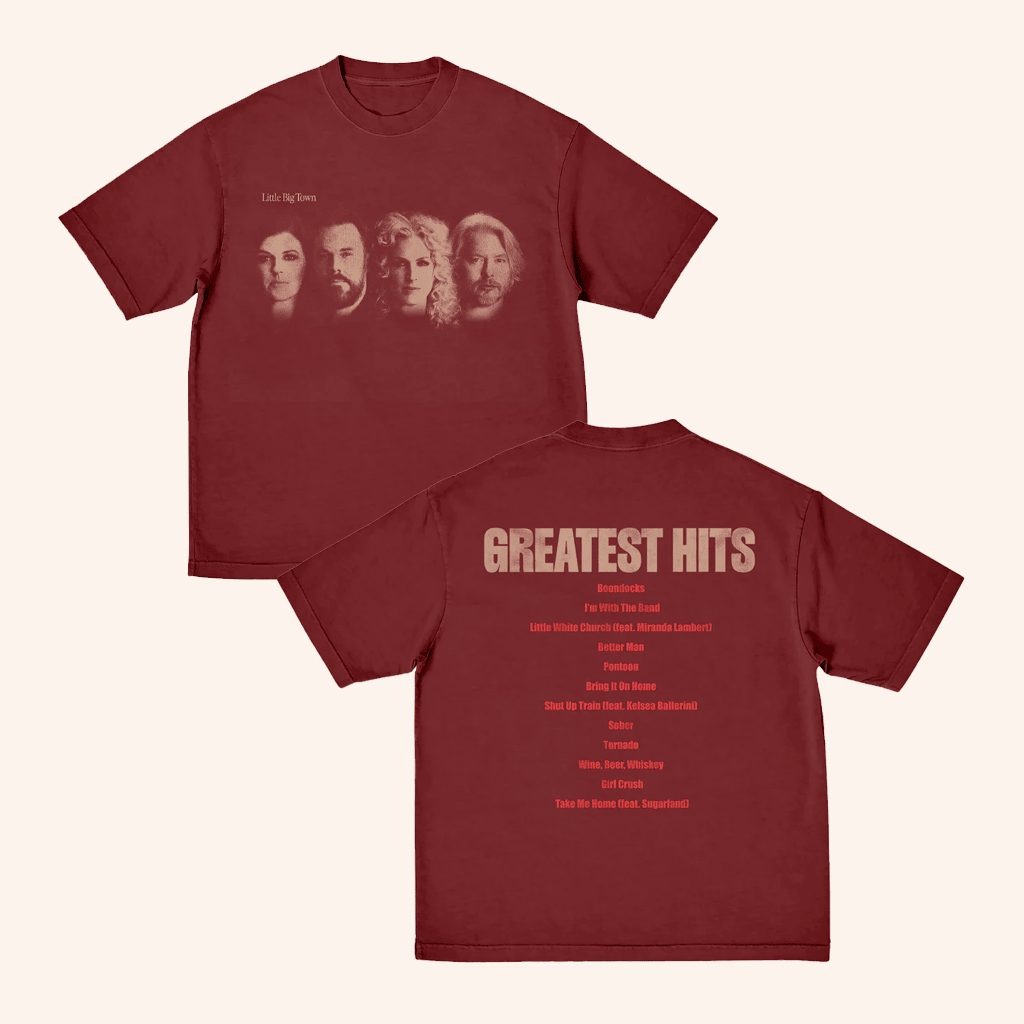 Little Big Town Merch Greatest Hits Tracklist T-Shirt Best Gifts For Music Lovers