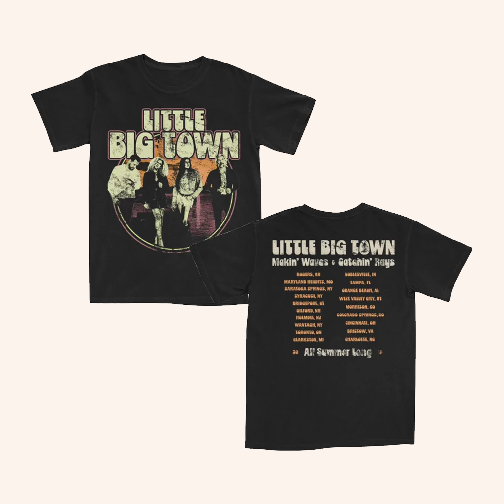 Little Big Town Merch Makin' Waves And Catchin' Rays Tour T-Shirt Present For Husband