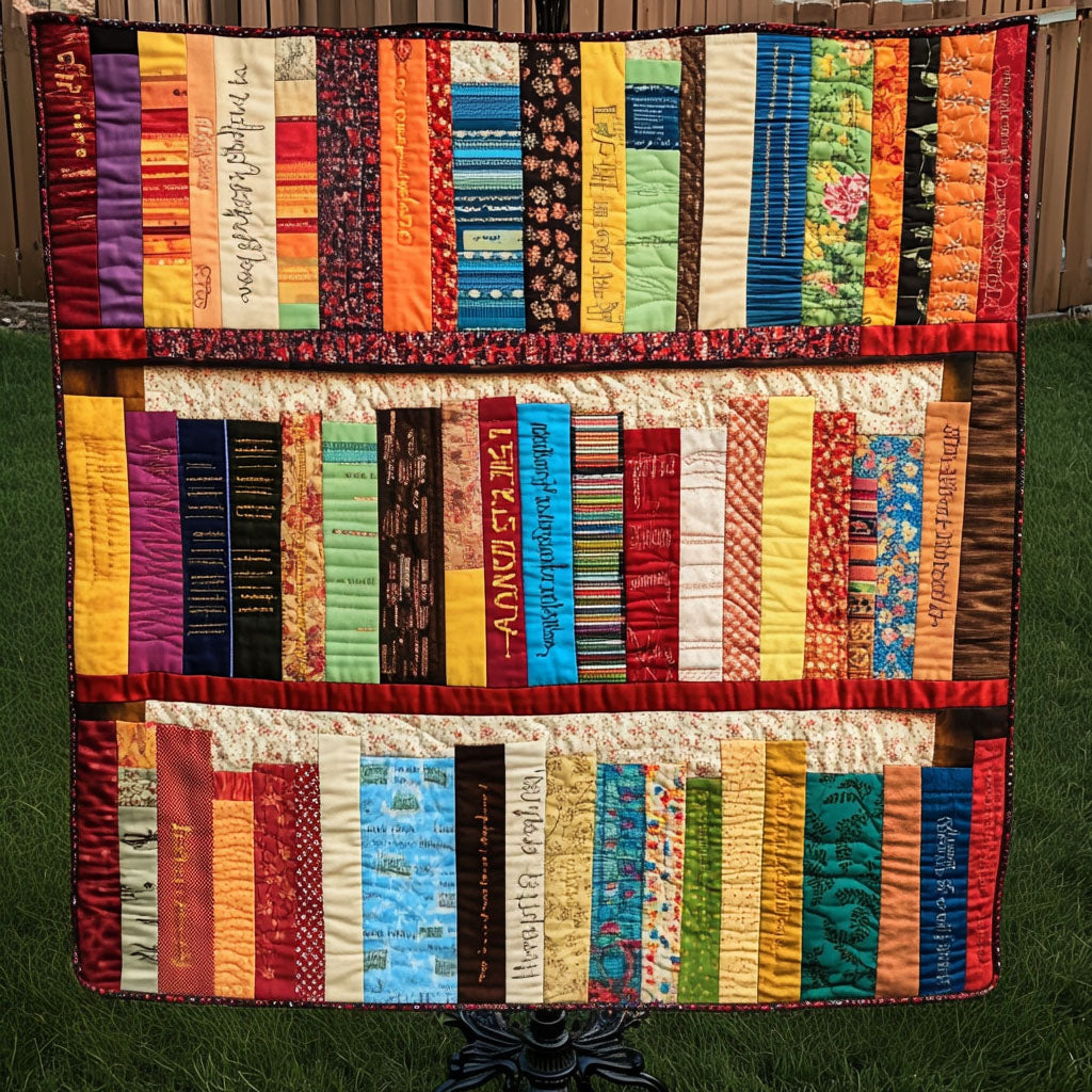 Lively Layers Quilted Blanket Cute Colorful Blanket Novelty Book Themed Gifts Lively Layers Quilted Blanket Cute Colorful Blanket Novelty Book Themed Gifts