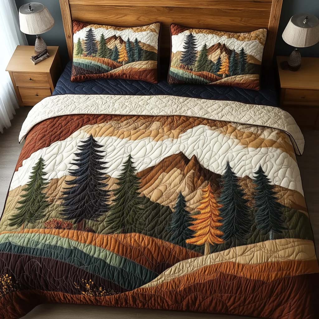 Lodgeview Escape Quilted Bedding Set Duvet Cover Merch Present For Mother In Law Christmas Lodgeview Escape Quilted Bedding Set Duvet Cover Merch Present For Mother In Law Christmas