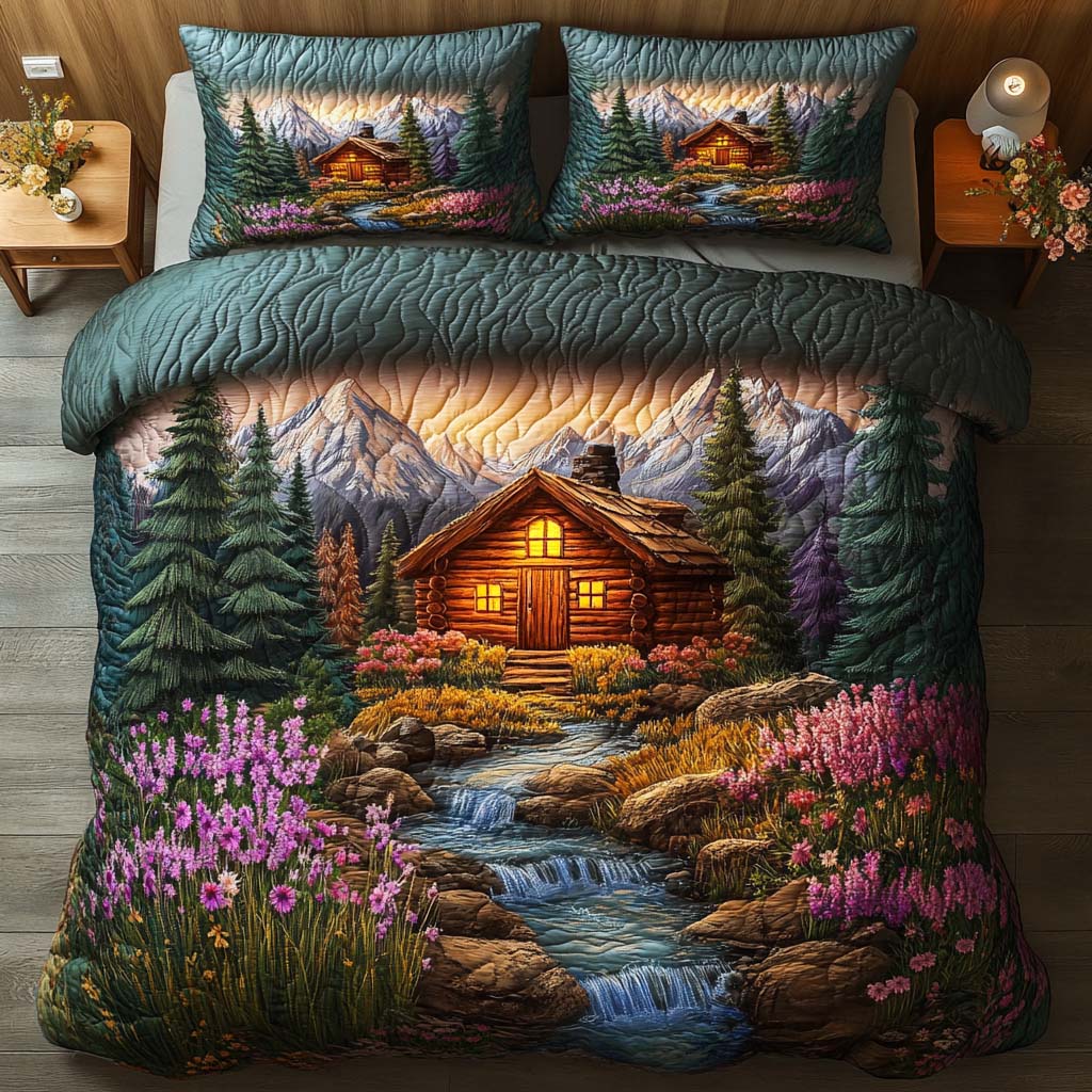Log Cabin Charm Quilted Bedding Set Duvet Cover Bedspreads Christmas Present Ideas For Sister In Law Log Cabin Charm Quilted Bedding Set Duvet Cover Bedspreads Christmas Present Ideas For Sister In Law