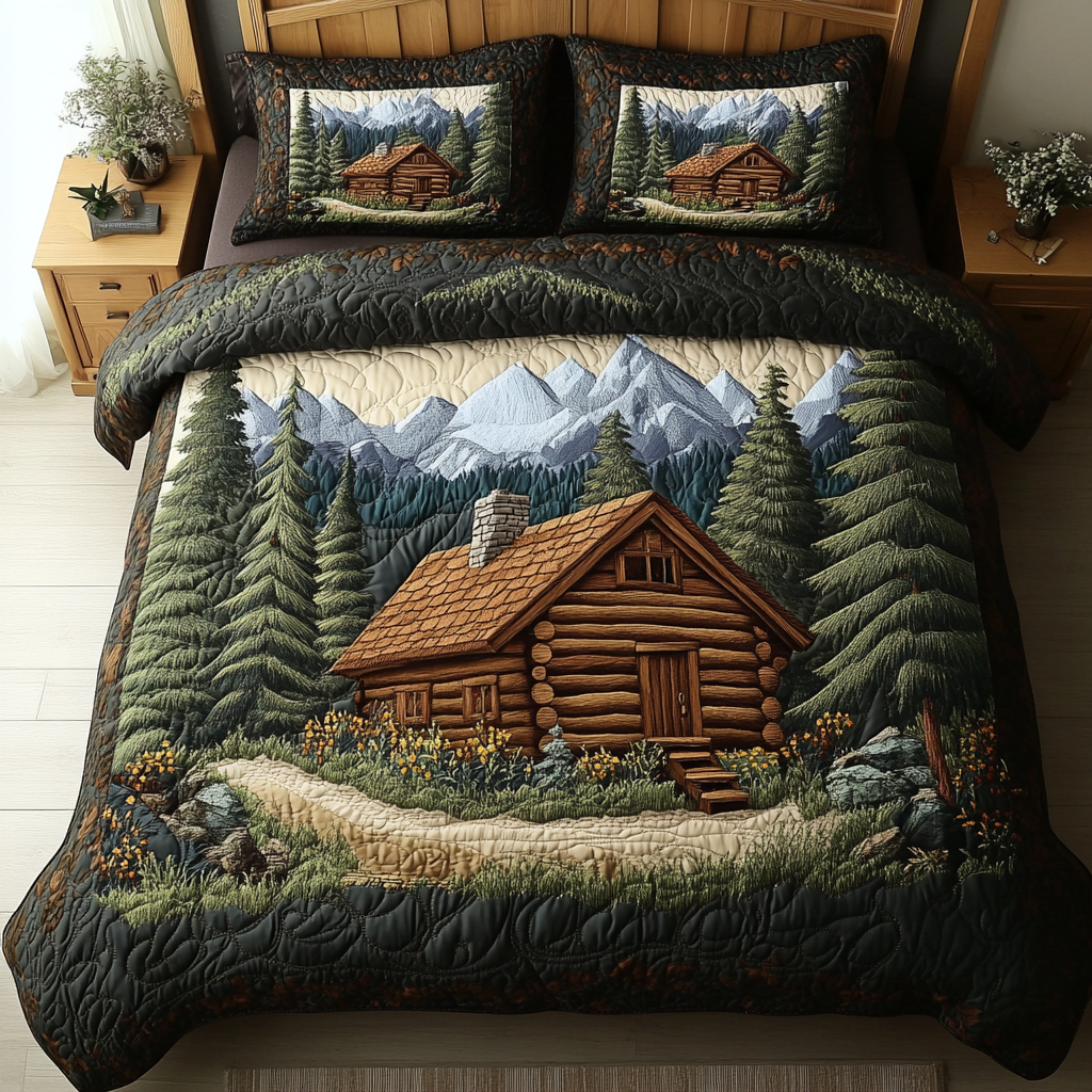 Log Cabin Hideaway Quilted Bedding Set Duvet Cover Bed Sheet Set Best Christmas Gifts For Women Log Cabin Hideaway Quilted Bedding Set Duvet Cover Bed Sheet Set Best Christmas Gifts For Women