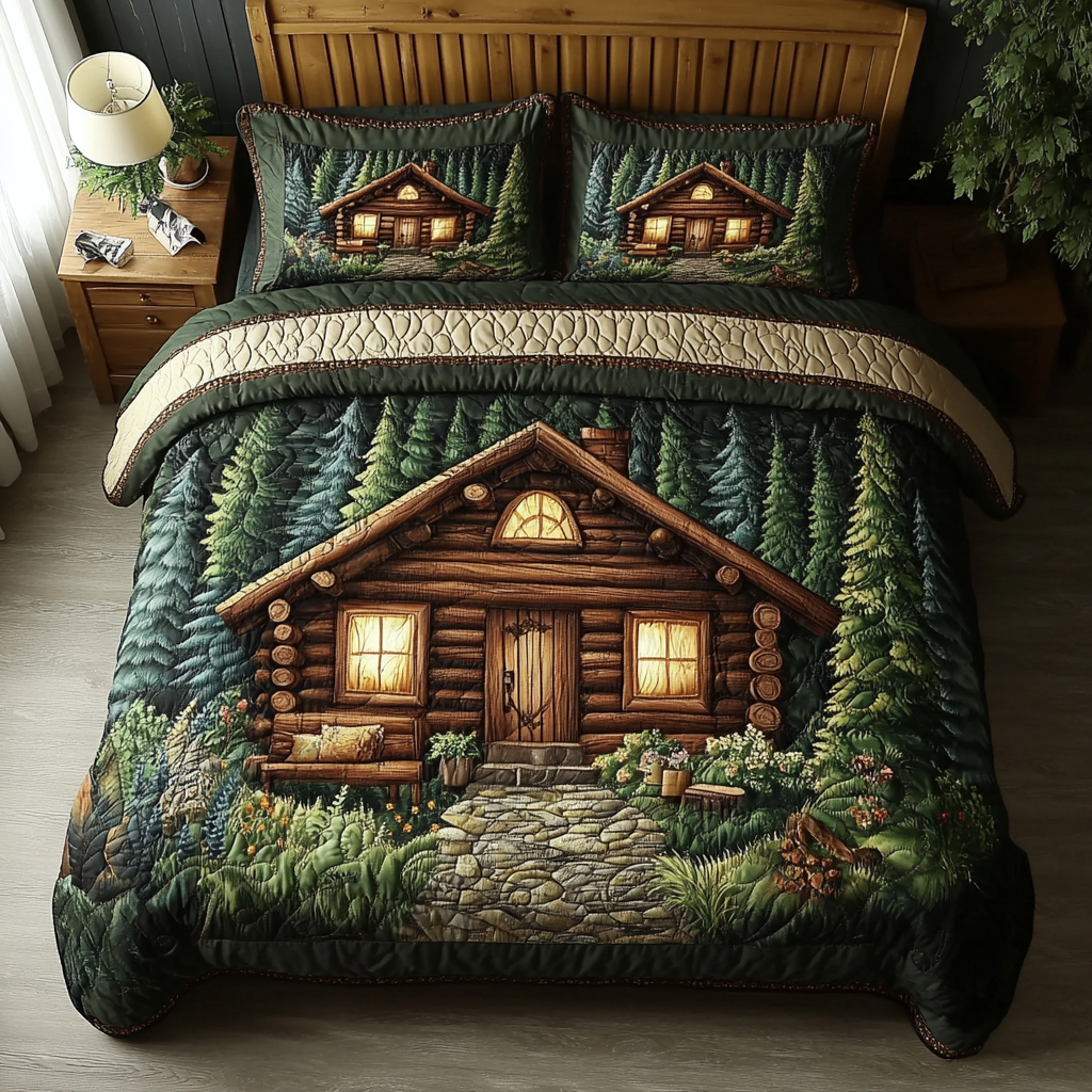 Log Cabin Lodge Quilted Bedding Set Duvet Cover Bed Sheet Set Things To Get Your Girlfriend For Christmas Log Cabin Lodge Quilted Bedding Set Duvet Cover Bed Sheet Set Things To Get Your Girlfriend For Christmas
