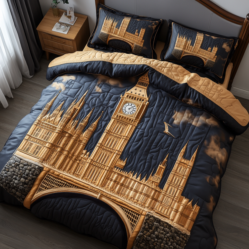 London Bridge Quilted Bedding Set Duvet Cover Bedspread Best Gifts For Teenage Guys London Bridge Quilted Bedding Set Duvet Cover Bedspread Best Gifts For Teenage Guys