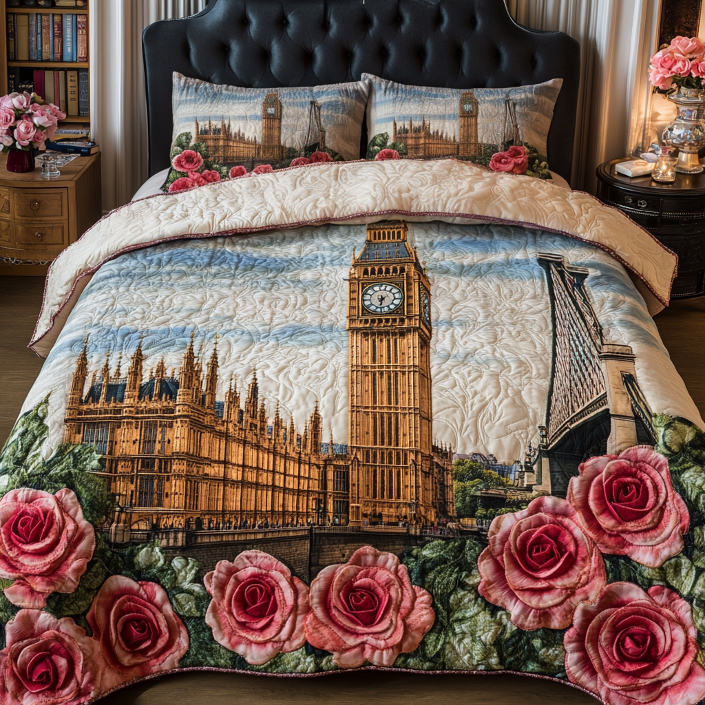 London Pride Quilted Bedding Set Duvet Cover Bedspread Gifts For People Who Love England London Pride Quilted Bedding Set Duvet Cover Bedspread Gifts For People Who Love England