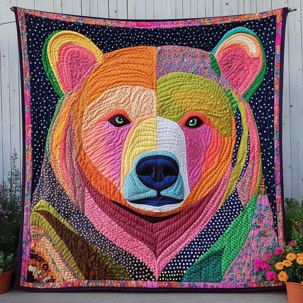 Lone Fur Spirit Quilted Blanket Sofa Throw Blanket Bear Gifts For Her Lone Fur Spirit Quilted Blanket Sofa Throw Blanket Bear Gifts For Her