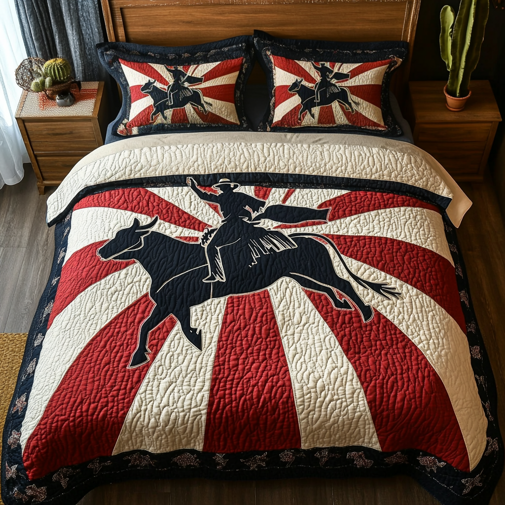 Lone Rider Quilted Bedding Set Duvet Cover Bedspread Cowboys Gifts For Her Lone Rider Quilted Bedding Set Duvet Cover Bedspread Cowboys Gifts For Her