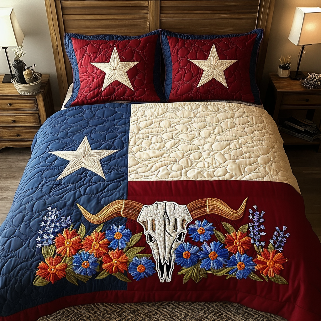 Lone Star Spirit Quilted Bedding Set Duvet Cover Bedspread Gift Delivery Texas Lone Star Spirit Quilted Bedding Set Duvet Cover Bedspread Gift Delivery Texas