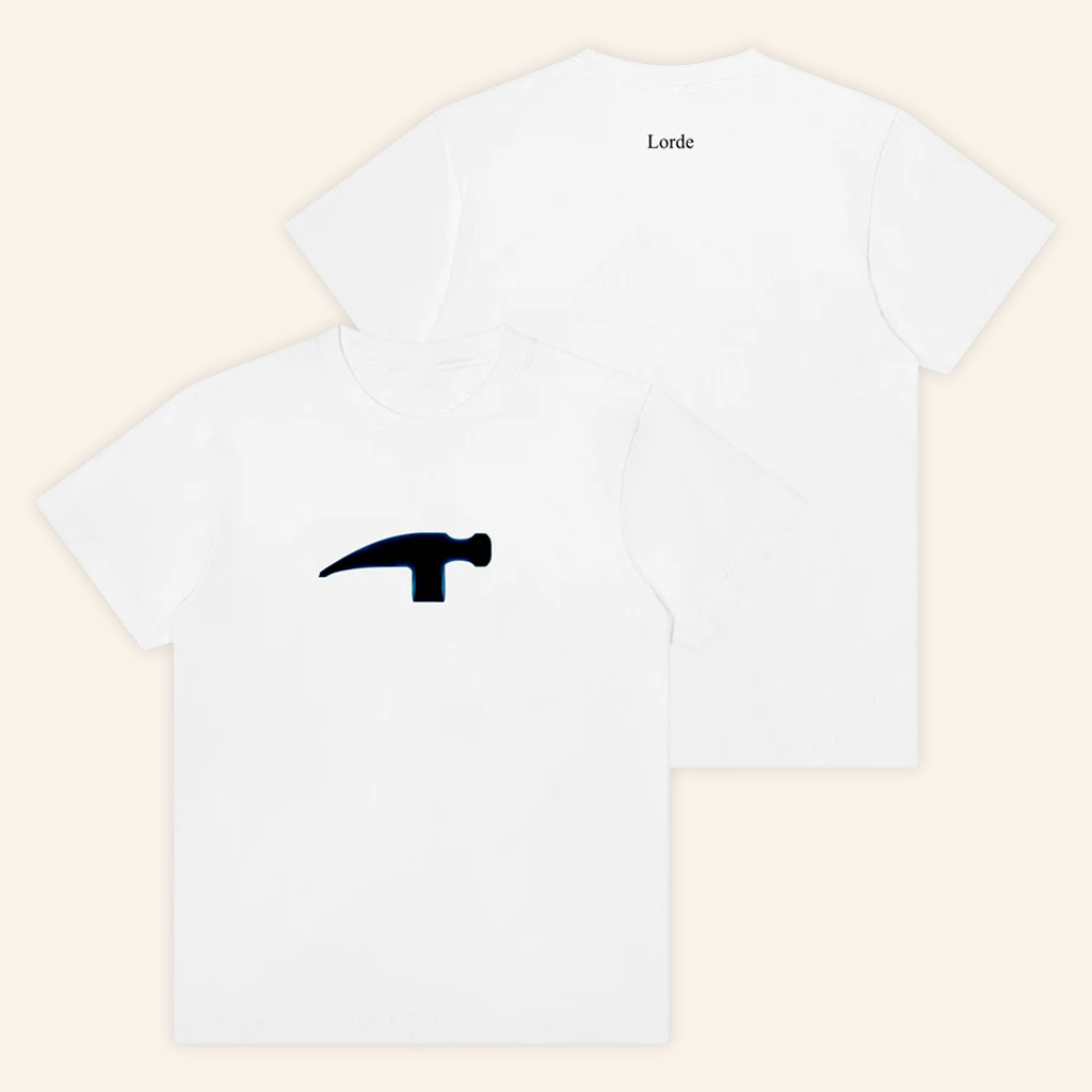 Lorde Merch X-Ray Hammer White T-Shirt Best Gifts For Music Lovers Lorde Merch X-Ray Hammer White T-Shirt Best Gifts For Music Lovers