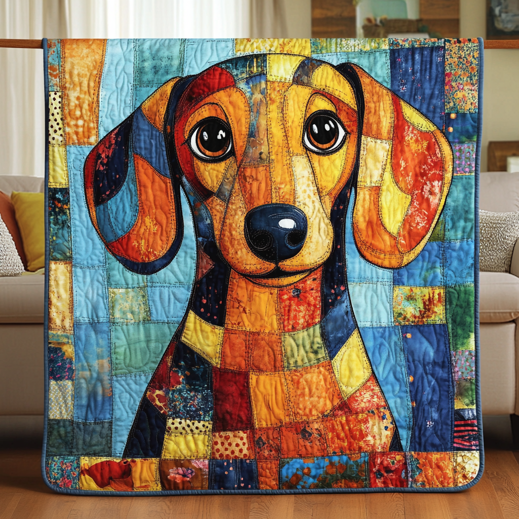 Loyal Friend Quilted Blanket Cute Throw Blanket Christmas Gifts For Dachshund Lovers Loyal Friend Quilted Blanket Cute Throw Blanket Christmas Gifts For Dachshund Lovers