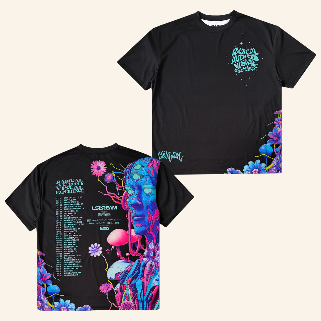 LSDREAM Merch Radical Audio Visual Experience Tour T-Shirt Music Gift Ideas For Guys LSDREAM Merch Radical Audio Visual Experience Tour T-Shirt Music Gift Ideas For Guys